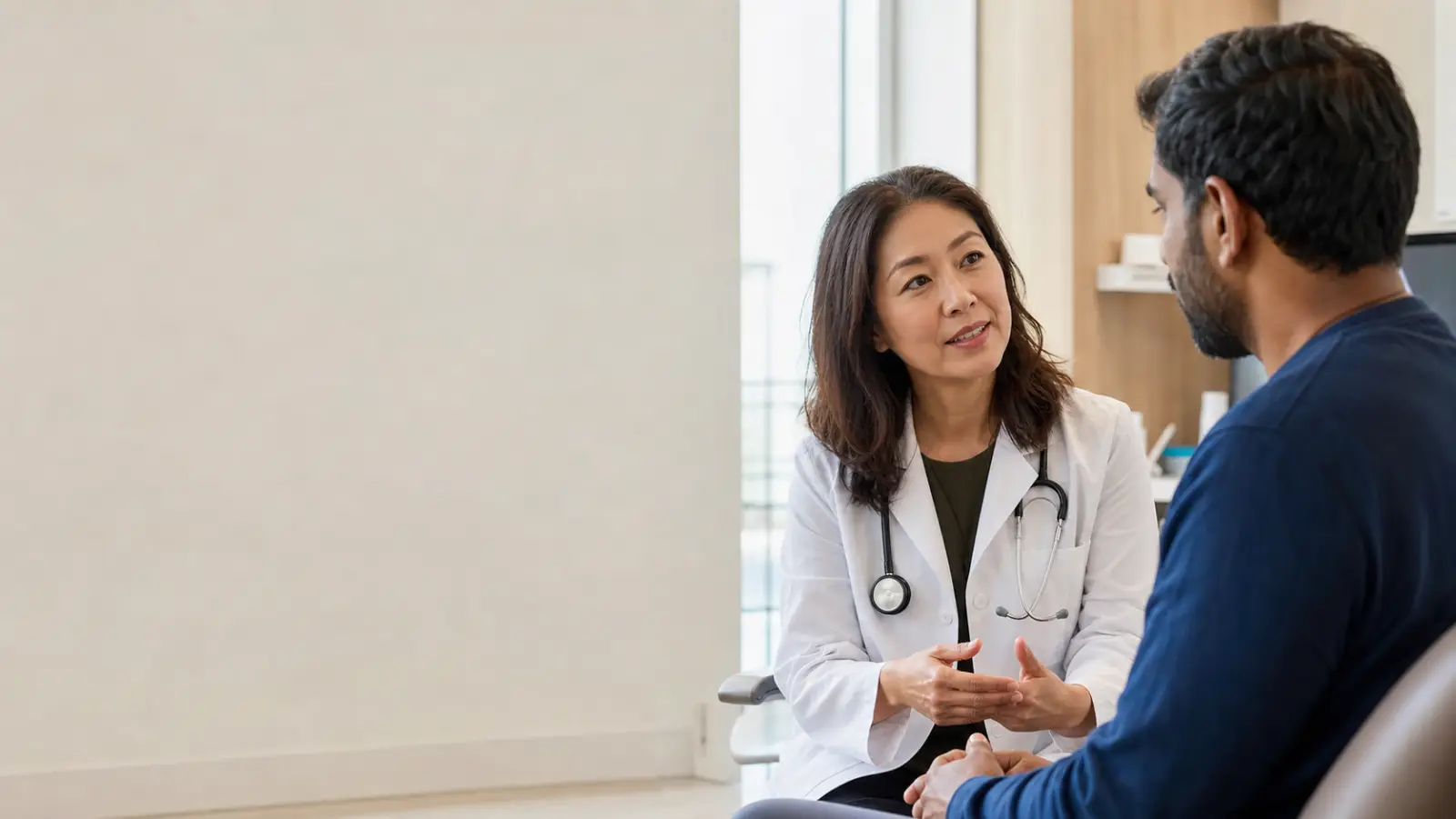 Doctor providing attentive care to a patient